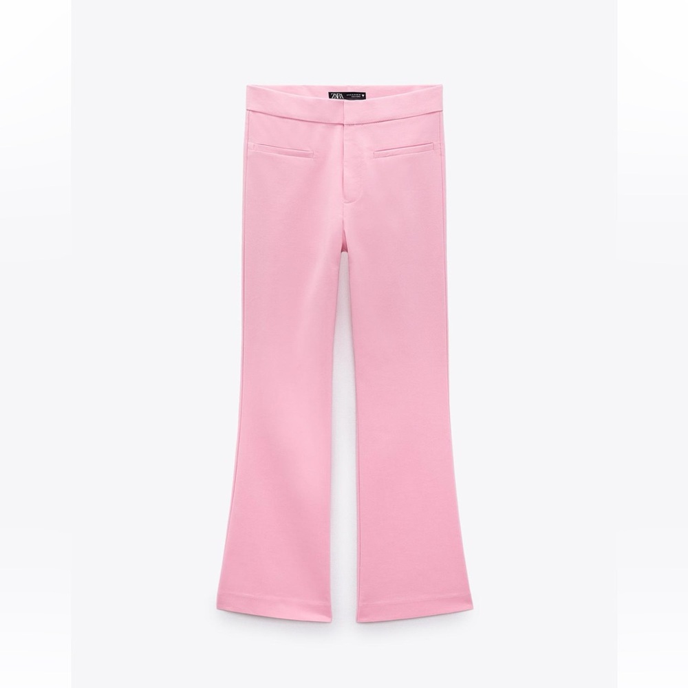 Zara Light Pink Wide-Leg Pants